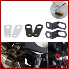 Unidades Suporte Luz Indicadora Motocicleta , Braçadeiras Orelha Garfo Metal Durável