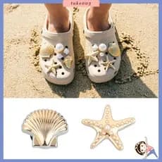TAKE03 6 Peças Acessórios Charme Sapato Estrela Do Mar Strass Oceanos Decorações Temáticas Corrente Para Ta