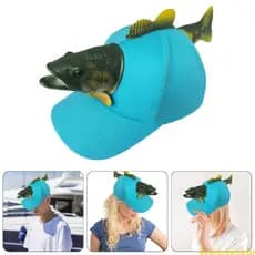 Eve Novidade Chapéu Beisebol Simulação 3D Peixe À Prova Sol Para Festa Aniversário Atividade Pai Filho