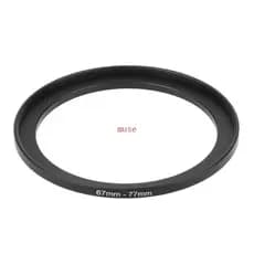 67mm A 77mm Metal Step Up Anéis Adaptador Lente Filtro Câmera Ferramenta Acessórios