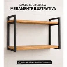 Prateleiras Industriais Reforçadas | Suporte para Micro-ondas e Forno | Parede Cozinha Moderna