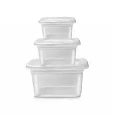 Potes 1,5 Litro,700 Ml 300ml Transparente Freezer Microondas