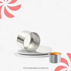 Forma Redonda Para Bolos - Fundo Falso - 11x10