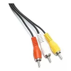 Cabo P3  + 3 Rca Niquel P/ Dvd Automotivo/tv Led 1.5mts
