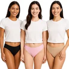 Kit 10 Calcinhas Tanga Conforto Microfibra Faminino Micro Fibra Liso