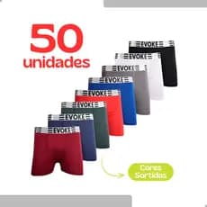 Kit 50 Cuecas Boxer Adulto