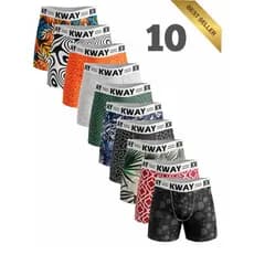 Kit 10 Cuecas Boxer em Microfibra Adulto