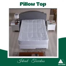 Pillow Top Protetor de Colchão 400 Fios Macio - SOLTEIRO