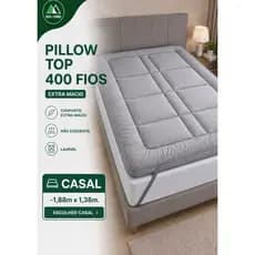 Pillow Top Protetor de Colchão Solteiro,Casal e Queen Extra Macio Padrão Hotel Conforto Luxo Antialérgico