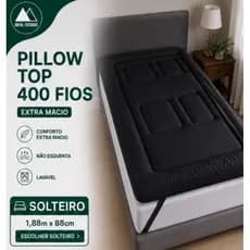 Pillow Top Protetor de Colchão Solteiro,Casal e Queen Extra Macio Padrão Hotel Conforto Luxo Antialérgico