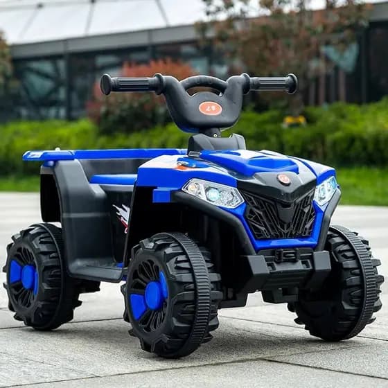 Quadriciclo Infantil Elétrico 6v com farol e Som Marcha Frente e Ré da Zippy Toys