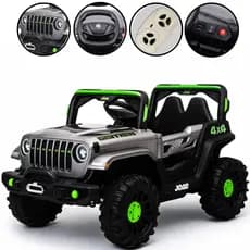 Carro Elétrico Quadriciclo Jeep Off Road 2 em 1 C/Luzes e Som Controle Remoto Acelerador de Pé