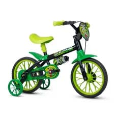 Bicicleta Infantil Nathor Aro 12 Bike Para Menino e Menina com Rodinha e Para-Lama e Garrafinha