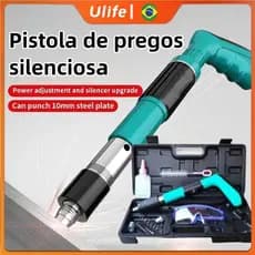 Kit Fixadora Finca Pino Pistola Profissional Ação + 30 pinos grátis 27mm