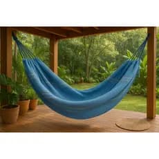 Kit 2x Rede de Dormir Algodão 100% – Rede de Descanso Confortável para Varanda, Jardim e Camping, Tecido Reforçado
