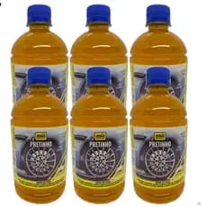 Kit 6 Pneu Pretinho Automotivo Concentrado Baba De Camelo Brilho Intenso Rn 500ml