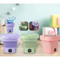 Mini Lavadora Dobrável - 11 Litros para Roupas Delicadas - Lilás