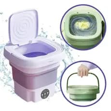 Mini Lavadora Dobrável - 11 Litros para Roupas Delicadas - Verde