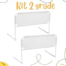 KIT 02 GRADES DE SEGURANÇA E PROTEÇÃO PARA CAMA NORMAL OU BOX - BEBÊ E IDOSOS