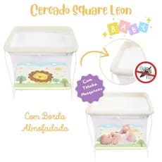 Cercadinho Berço Cercado Acolchoado Chiqueirinho Bebê Infantil Criança Dobrável até 20kg "Scorpion"
