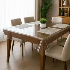 Toalha De Mesa Plastico Transparente 2,00 X 1,40 Metros