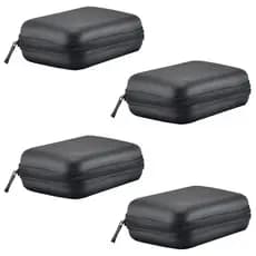 Kit 4 Hard Case Estojo Capa Para Hd Externo Carregador Power
