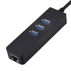 Cabo Adaptador USB-C 3.1 Type-C Para Hub 3 Portas USB 3.0 com Rj45 10/100/1000 Mbps JC-TYC-R03