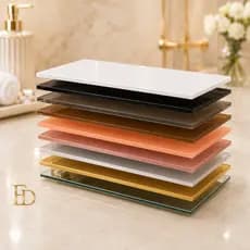 Bandeja Decorativa Vidro Diversas Cores 20x12cm