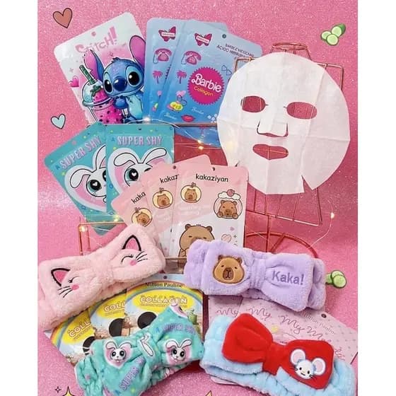 Máscara Facial Hidratante Skincare Infantil Adulto