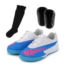 Kit Tênis Infantil Futsal Chuteira Craque 7 + Meião e Caneleira 26 Ao 33
