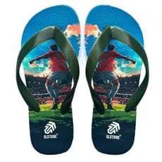 Chinelo de Dedo Infantil Futebol Estampa Super Jogador 7 Super Leve e Confortável Crianças Original