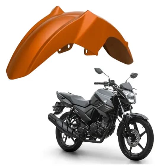Paralama Dianteiro Compatível com Moto Yamaha Fazer 150 2014 Até 2021 Laranja ENVIO IMEDIATO