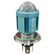 Lâmpada Led H4 Super Branca Para Moto Cg Fan Titan Start Cargo 125 150 160 Xre Farol 6500k Projetor