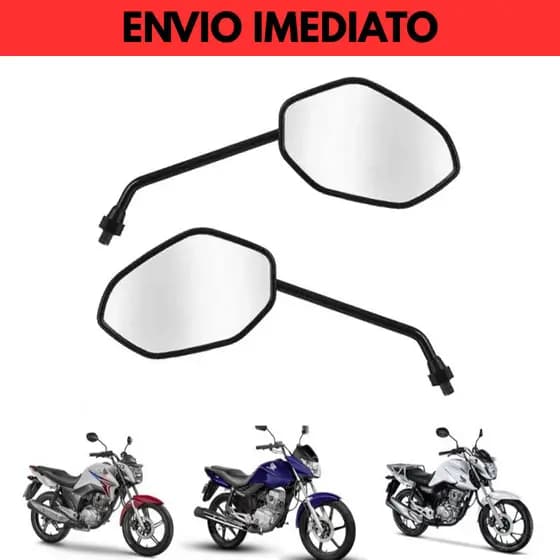Par Espelho Retrovisor Honda Cg Titan Fan Start 150 2014 Titan 160 ENVIO IMEDIATO
