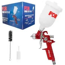 Mini Pistola Pintura Ar Direto Gravidade PDR PRO-513 250ml Bico 0,8mm