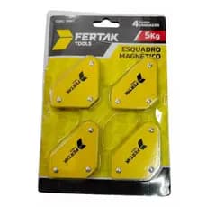 Esquadro Magnético para Solda Fertak cod 3907 5kg Kit com 4un