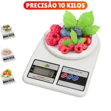 Balança de Cozinha Digital Alta Precisão 10Kg para Dieta Fitness