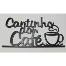 Cantinho do café quadro letreiro cozinha decoração plastico varias cores