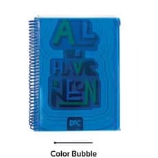 Caderno Universitário Azul DAC Color Bubble