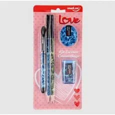 Kit Escolar Escrita Love Camouflage 5 Peças