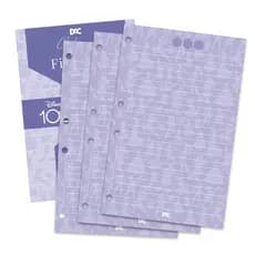 REFIL DE FOLHAS PARA FICHÁRIO COLEGIAL LILÁS