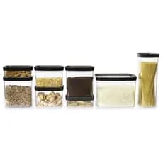Conjunto 8 Potes Herméticos para Mantimentos em Acrílico