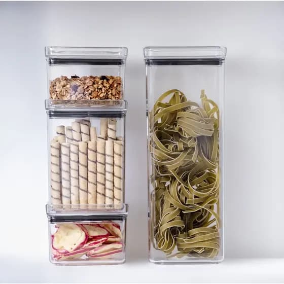 Conjunto 4 Potes Herméticos Quadrado Lumini