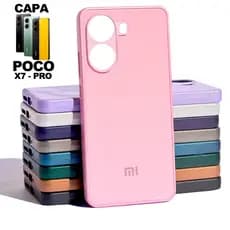 Capa Capinha Poco X7 Pro 5G Premium: Aveludada + Proteção Câmera! Luxo e Segurança Total!