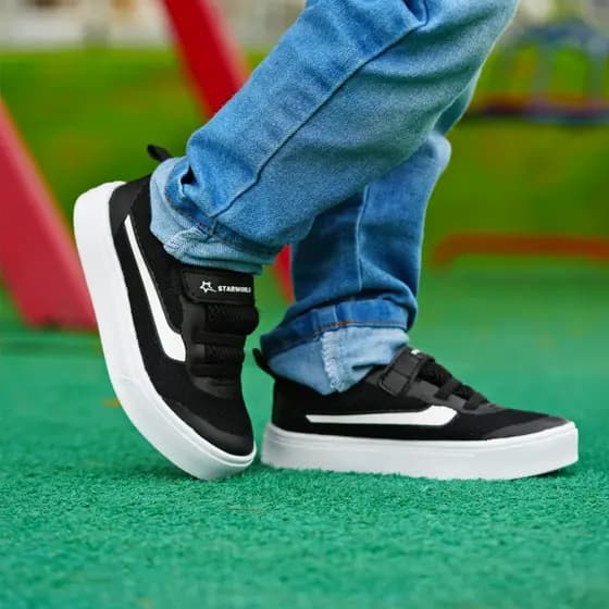 Tênis Infantil Menino Preto Velcro Anatômico Respirável 22 ao 33 Promoção Envio Imediato