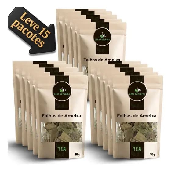 Chá de Ameixa Folhas  Preparo simples Produto identificado -Com 15 Pacotes