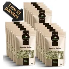 Chá de Aperta Ruãos  Preparo simples Produto identificado -Com 15 Pacotes