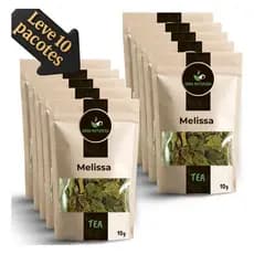 Melissa para Infusão Ideal para Chá Ingrediente Natural-Com 10 Pacotes-Com 10 Pacotes
