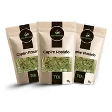 Leve 3 Pacotes Chá Capim Rosário Verdadeiro Parte Vegetal Desidratada para Infusão