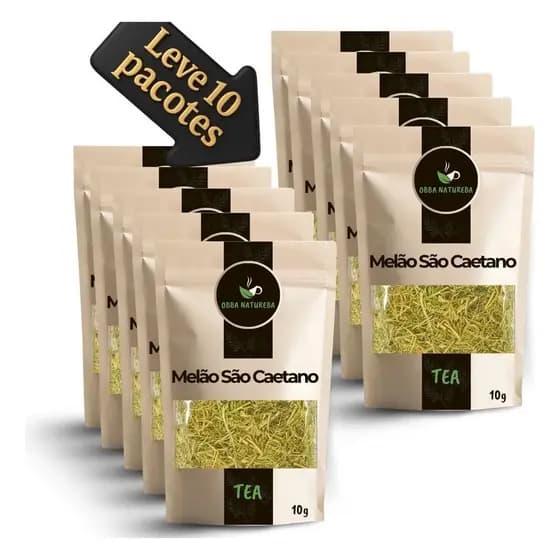 Melão de São Caetano para Infusão Ideal para Chá Produto Vegetal-Com 10 Pacotes
